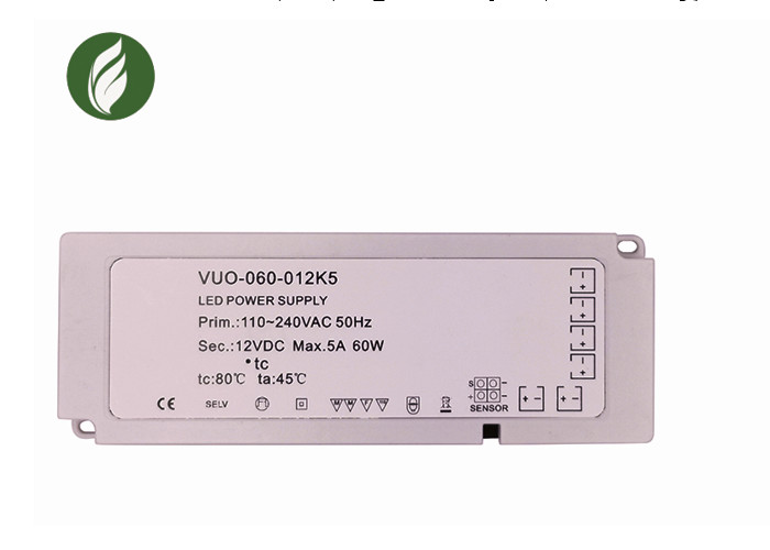 EMI Filtering IP20 12V LED Driver For Indoor Cabinet Lighting