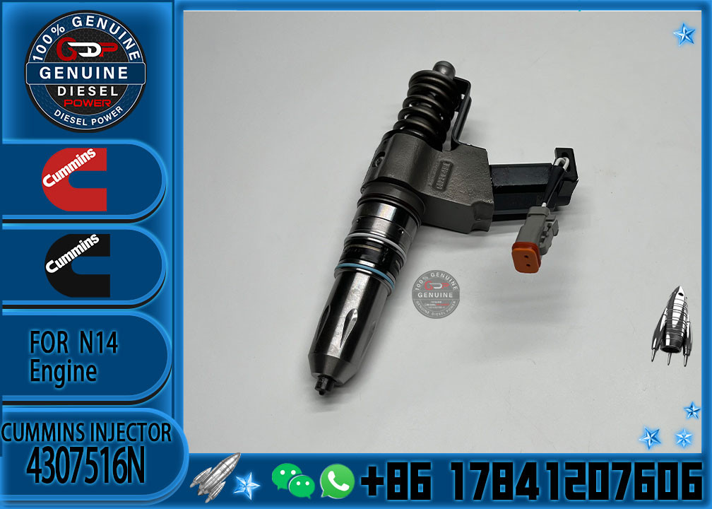 Auto Parts Common Rail Diesel Fuel Injector 4307795 4307516N3073995F For Cummins QSN14 N14