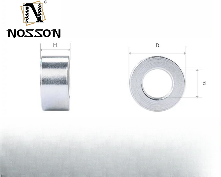 6mm 8mm 10mm Style Bonded Aluminium Countersunk Round Threaded Tube Bushing Spacers Sleeve Metal Stainless Steel Bushing