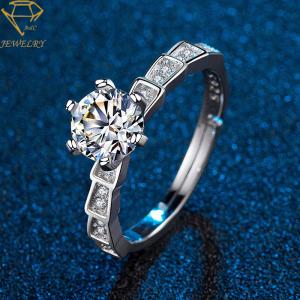 China Personalized 925 Silver Wedding Rings With Diamonds wholesale