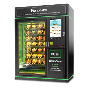 China Hot Dog Fresh Food Vending Machines 120-192 Items Capacity 110V wholesale