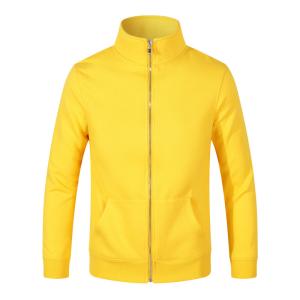 China 35% Polyester Athletic Pullover Hoodie 160gsm Yellow SGS Raglan Sleeves wholesale