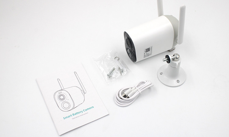 Glomarket Tuya Smart Home Wireless Camera Night Vision Video Surveillance Two-way Voice Intercom White Security Systems