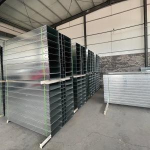 China Customizable Silver Galvanized Steel Cable Trough System Corrosion Resistant for Cable Management wholesale