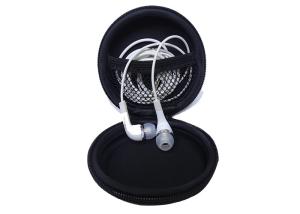 China Round Hard Headphone Carry Case Semi Waterproof Ballistic Nylon 1680D wholesale