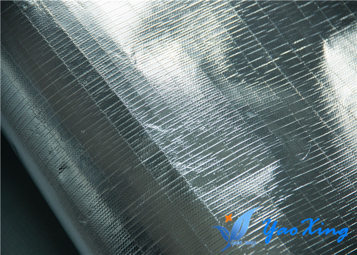 Industrial Heat Insulation Aluminized Fiberglass Fabric Single Side