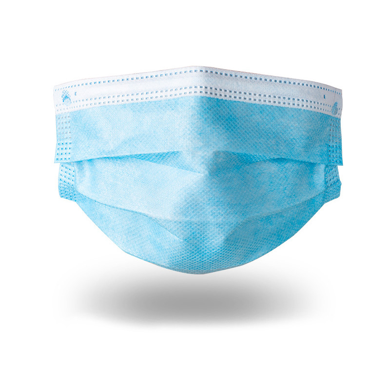Non Woven 3 Ply Protective Face Masks , Disposable Dust Anti Pollution Earloop Face Mask