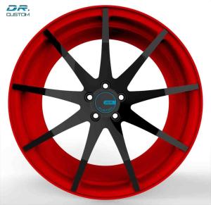 China 23 Inch 6061 T6 One Piece Forged Wheels PCD 5-108 Two Color wholesale