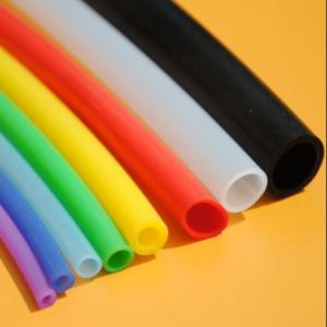 China Red Soft Flexible Silicone Rubber Tube 1-7mm Yellow wholesale