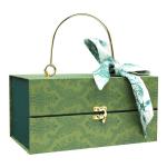 Magnet Closure Gift Packaging Boxes Rigid Cardboard Cloth Cover Travel Jewelry