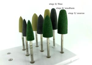 China Acrylic Rubber Silicone Polishers Adjusting green Denture Finishing Burs wholesale