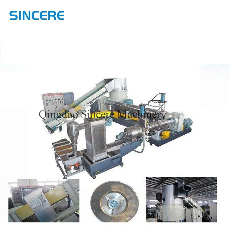 1000kg/H High Speed Plastic PP PE Film Bags Recycling Pelletizing Line Granulation Machine