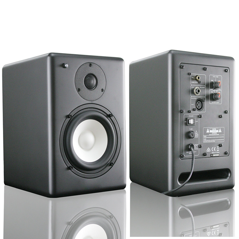 Powered Bookshelf Speakers 200 Watt Stereo Speakers For Music Gaming Turntables Home Theater Systems