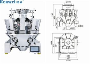 China Multilingual Stainless Steel 1000g Kenwei Multihead Weigher wholesale