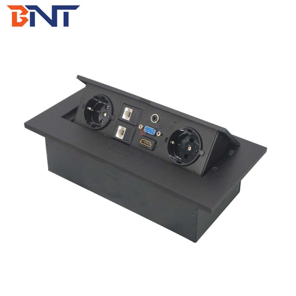 BNT Conference hidden table type tabletop EURO power pop up socket For Germany
