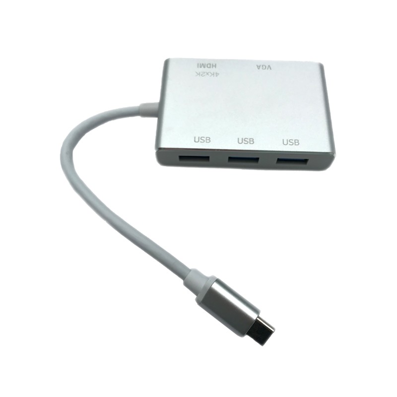 Type c to vga , hdtv , usb 3.0 for mobile phone, computer and TV Multi-purpose converter