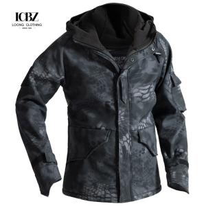 China Woodland Camouflage Men's Tactical Combat Jacket Hoody Winter Coat Uniform Waterproof wholesale