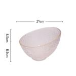 ODM Handmade Fruit Salad Bowl Lead Free Bevel Glass