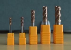 China TiCXCo4 Coating 1.0mm HRC63 Degree Solid Carbide End Mill wholesale