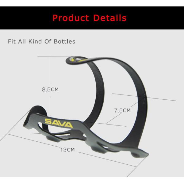 SAVA Cycling Bottle Cage Aluminum Bottle Holder Light Weight Bike Bottle Cage