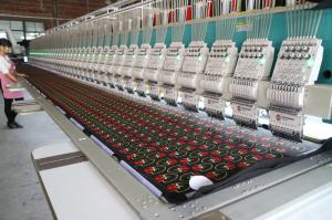 China Digital Industrial Computer Embroidery Machines / Patch Embroidery Machine wholesale