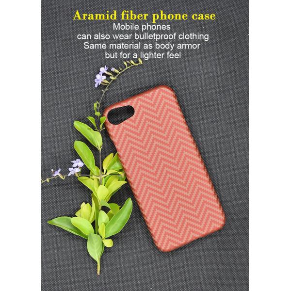 Orange Color M Texture Style Real Aramid Fiber Phone Case For iPhone SE
