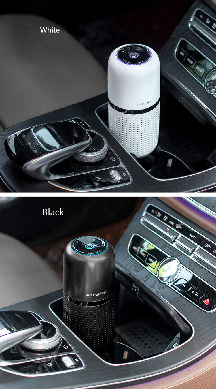 2023 New Arrival Intelligent Portable Car Air Purifier Aromatherapy Machine Multiple Filtering Negative Iron Air Purifier