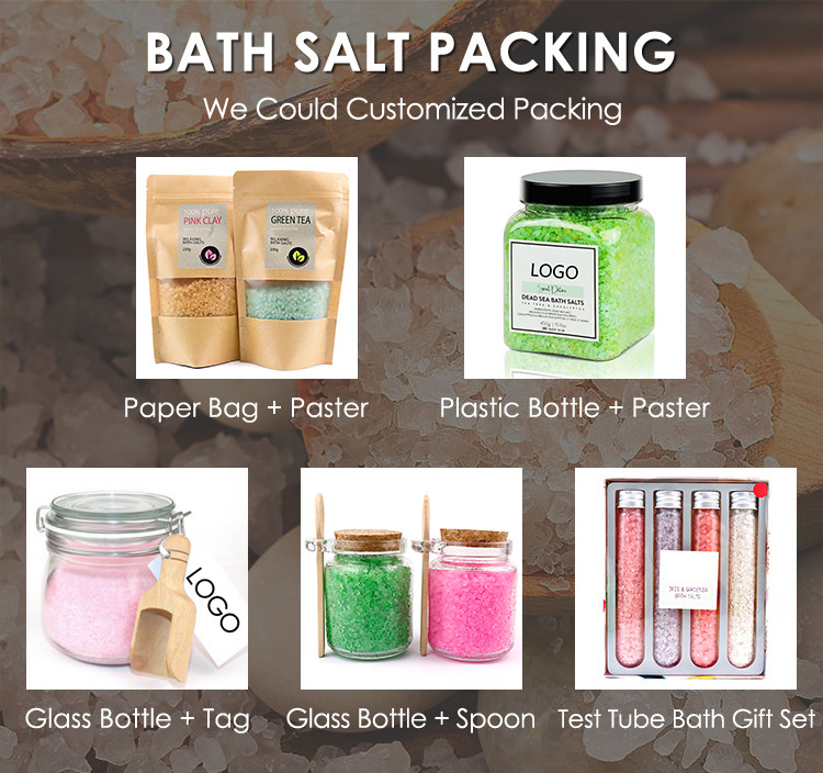Aromatherapy Scented Dead Sea Salt Bath , Natural Himalayan Mineral Foot Scrub Soak Salt