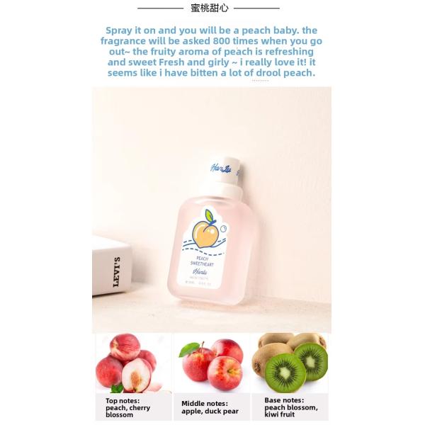 50ml Lovely Women's Perfume Spray Long Lasting Herben Fruit Plant Light Fragrance Natural Fruit Student Perfume