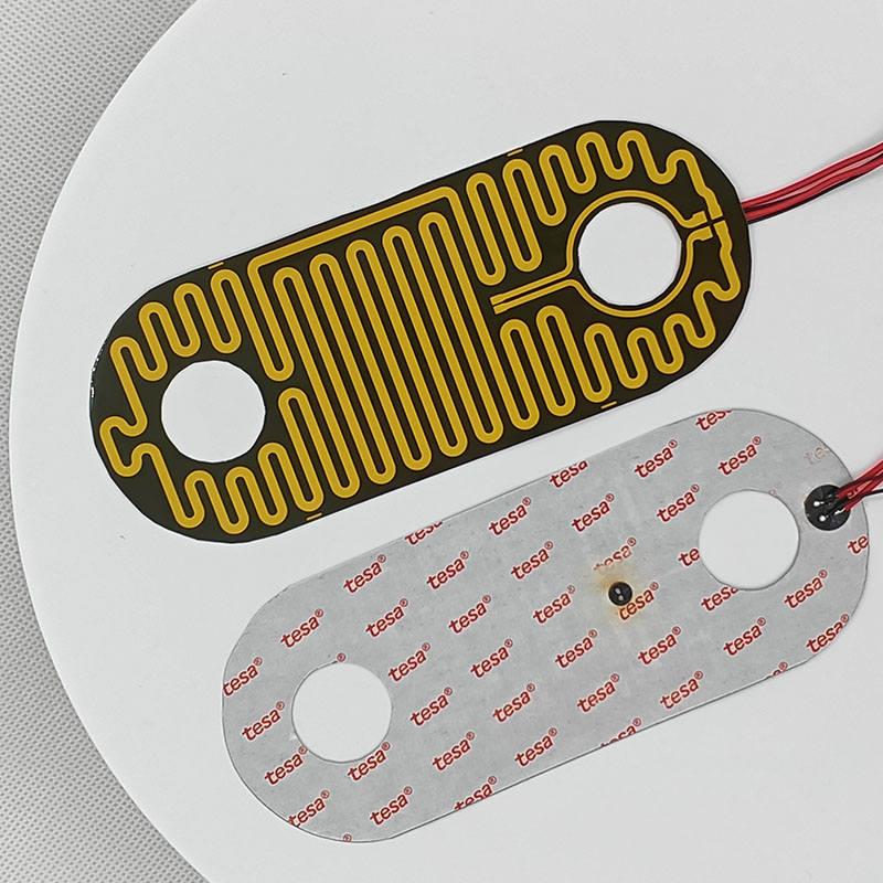 Polyimide Flexible Heating Pad , Thin Film Heating Element For Warm Palace Belt