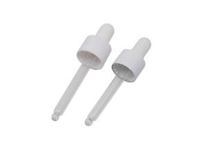 China Threaded 18/410 White Essential Oil Dropper Bottle Tops wholesale