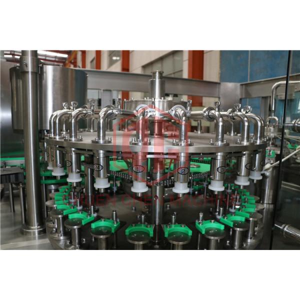 Monoblock Glass Bottle Filling Line 3 In 1 Juice Rinsing Filling Sealing Machine