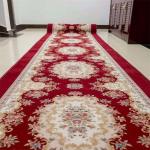 Traditional Natural Woven Carpet Floral Pattern Anti - Slip Feature