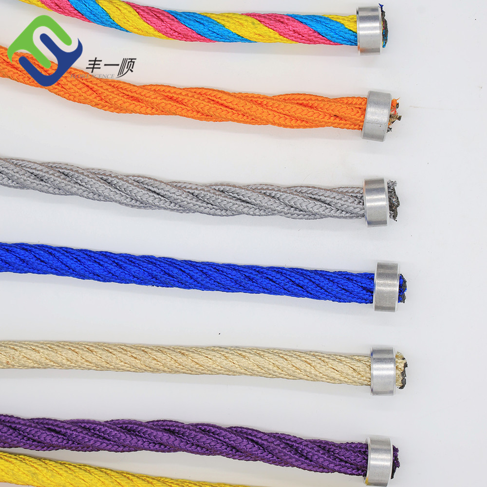 Rot Proof Playground Equipment Climbing Rope 4 Strand For Swing Set