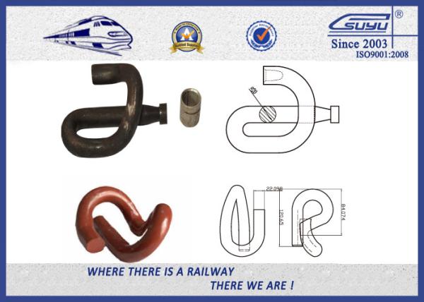 DIN17221 Special E Type railroad clips With Zinc plated , Dacromet