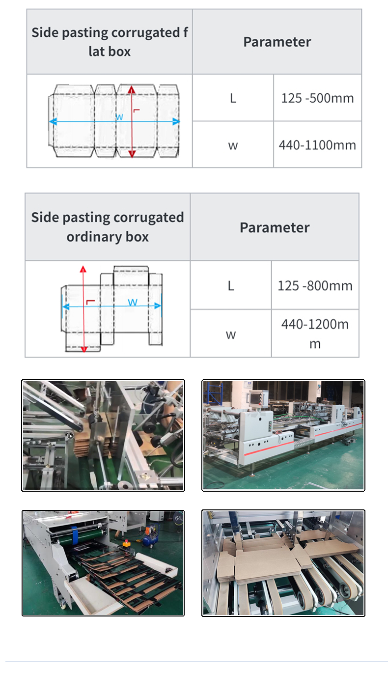 Feeding Paper Automatic Folder Gluing Machine for Corrugated Carton Cardboard Box