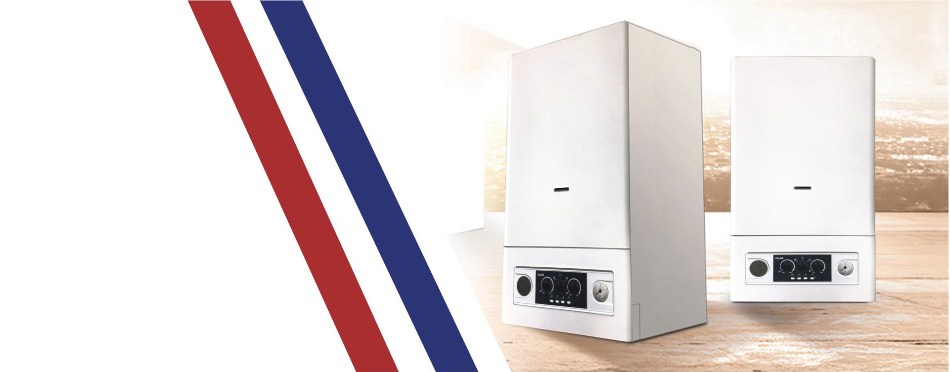CE Natural Wall Mounted Gas Boiler Household 16 - 50KW