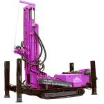 Hydraulic Portable Crawler Water Well Drilling Rig Borehole 200m Depth