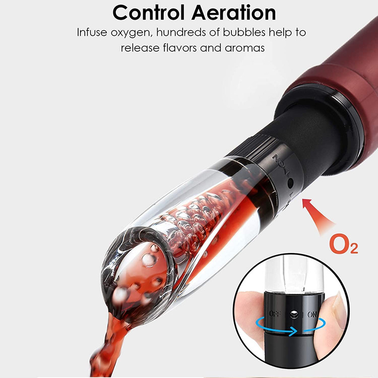 Food Grade Wine Aerator Pourer Decanter Eco Friendly Shatterproof Recyclable