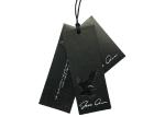 Custom Printed Clothing Labels Paper Hangtags UV Coating Gold Foil Stamping Logo