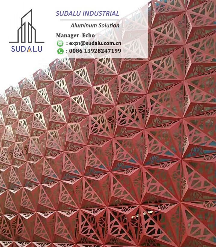 SUDALU Customized 3D Interior Aluminium Panels Building Facade Decorative Panel