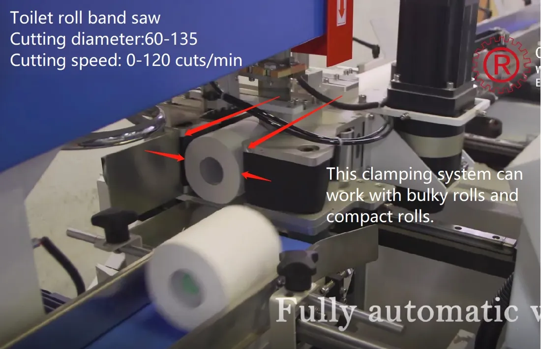 Toilet Paper Kitchen Towel Automatic Band Saw Cutting Machine