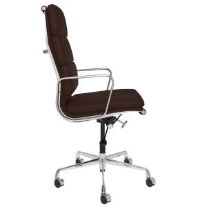 China Refined Dark Brown Office Chair , Swivel Padded Conference Chairs For Company wholesale