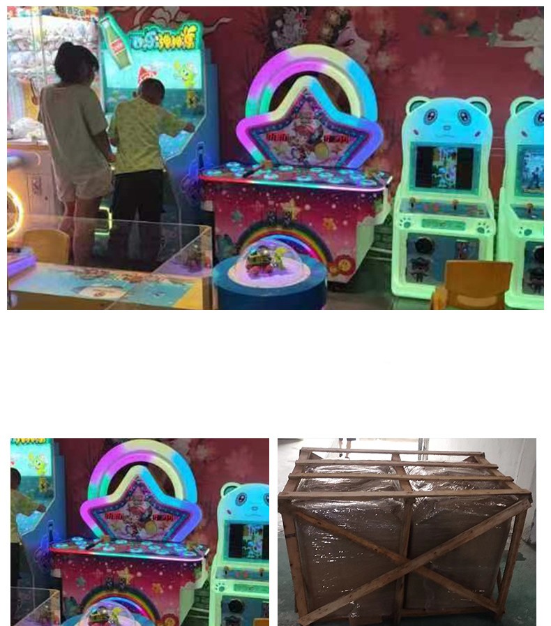2 Players Hitting Hammer Arcade Machine Whack A Mole Hit Jump Mouse Amusement Machine Distributors