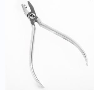 China Dental Orthodontic Instruments Stainless Steel Metal Hole Punch Pliers Silver Color wholesale