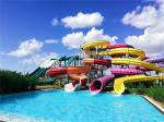Outdoor Water Sports Games Rides Kids Fiberglass Slide Customized Color