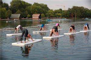 China Professional Yoga Floating Mat Inflatable Fire Resistant For Athletic Contest wholesale