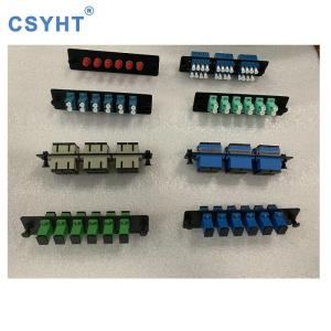 China LGX 6 Ports SC APC Simplex Fiber Optic Adapter Plate wholesale