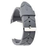 Leaf Texture Mens Rubber Watch Bands , 24mm Silicone Watch Strap