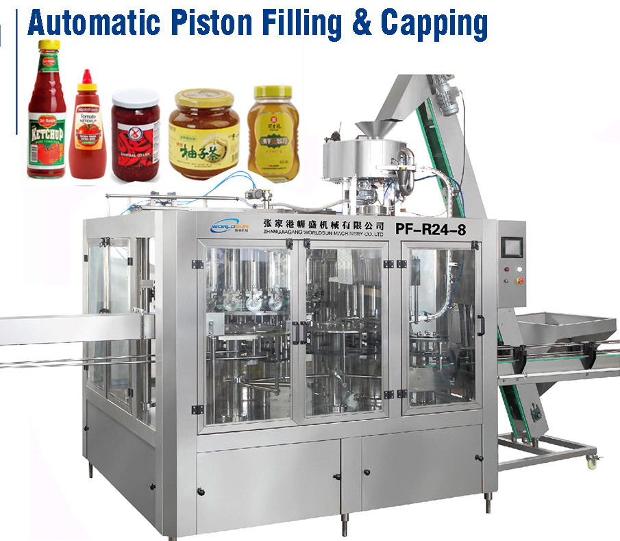 Automatic Chili Sauce bottle Filling capping Machine very good quality